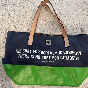 KATE SPADE Dorothy Parker Cure for Curiosity Tote